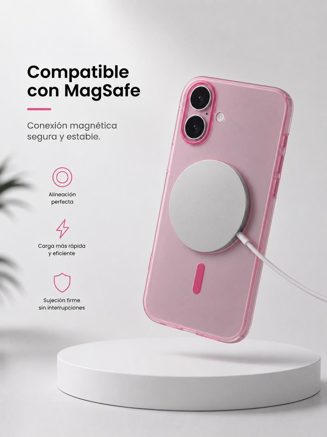 Carcasa MagSafe Semitransparente para iPhone 16 Plus