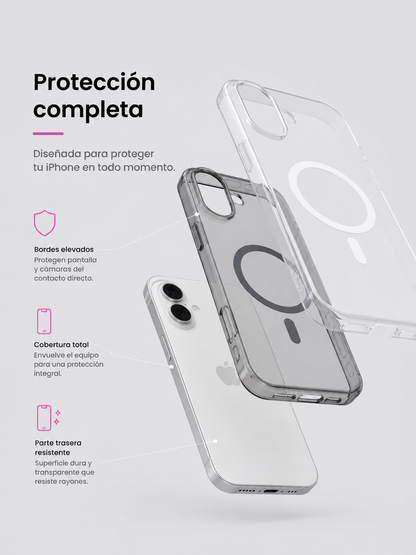 Carcasa MagSafe Semitransparente para iPhone 16 Plus