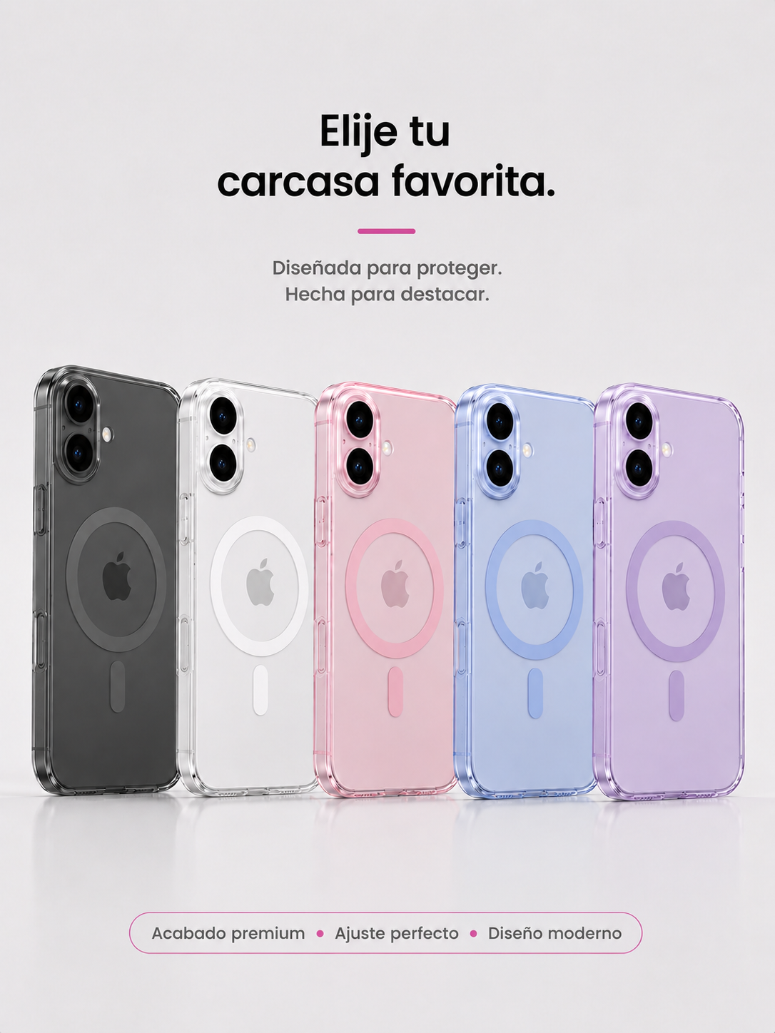 Carcasa MagSafe Semitransparente para iPhone 16 Plus