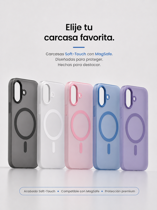 Carcasa MagSafe Soft-Touch para iPhone 16 / 16 Plus